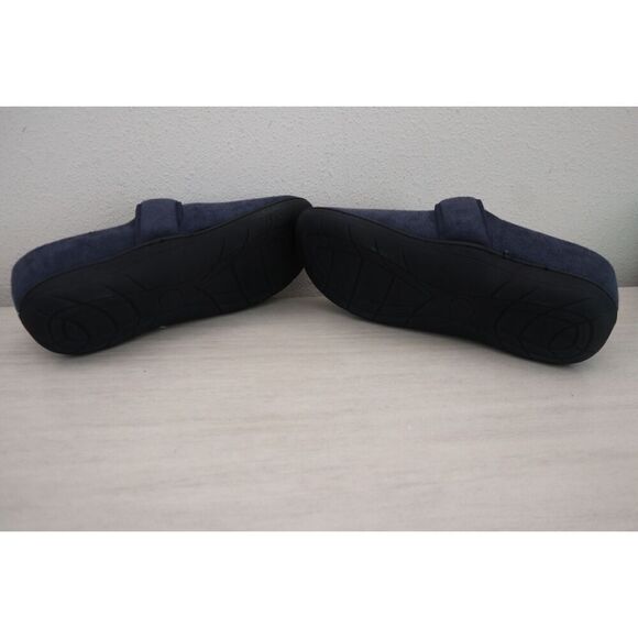 Glolily WMN Sz 10M Navy Kelly Faux Shearling Lined Indoor/Outdoor Comfy Slippers - Picture 15 of 16